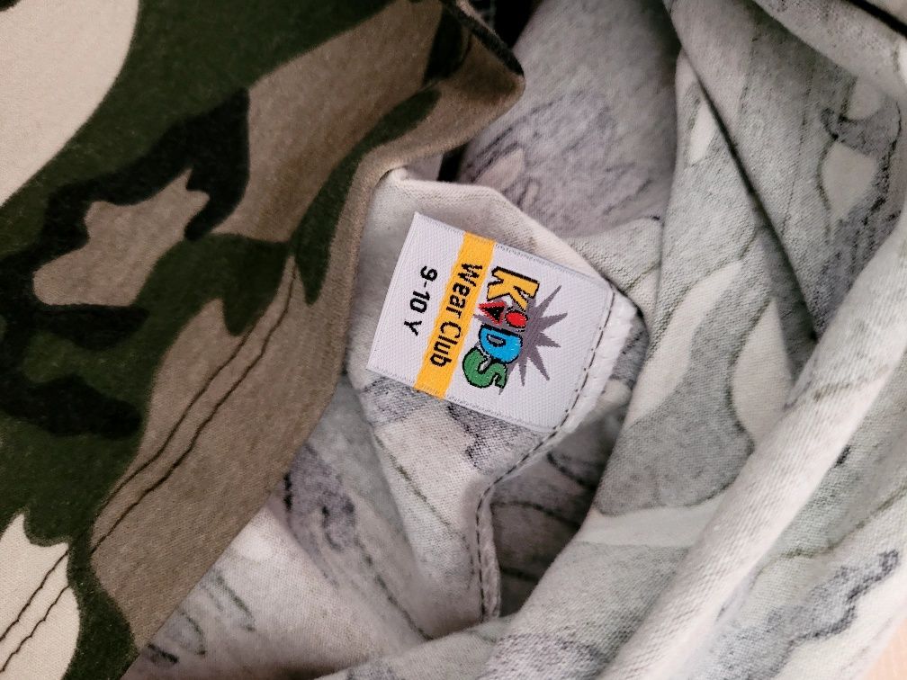 Zestaw komplet spódniczka bluzka moro r 134