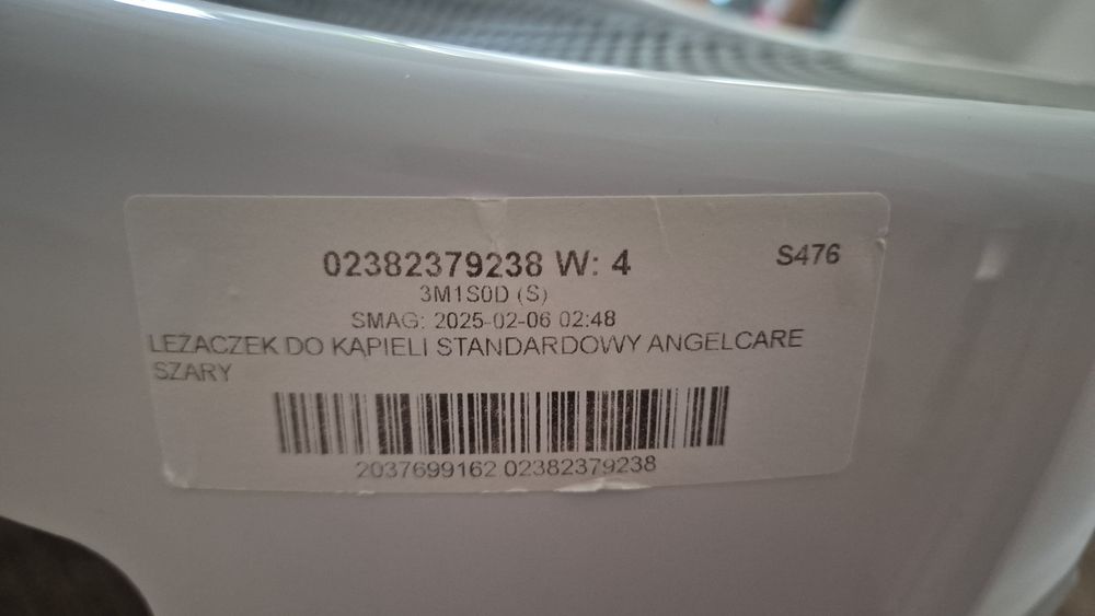 Leżaczek do kąpieli