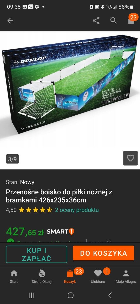 Piłka nożna dunlop
