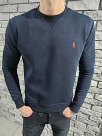 POLO RALPH LAUREN granatowa bluza z czerwonym logo r. M