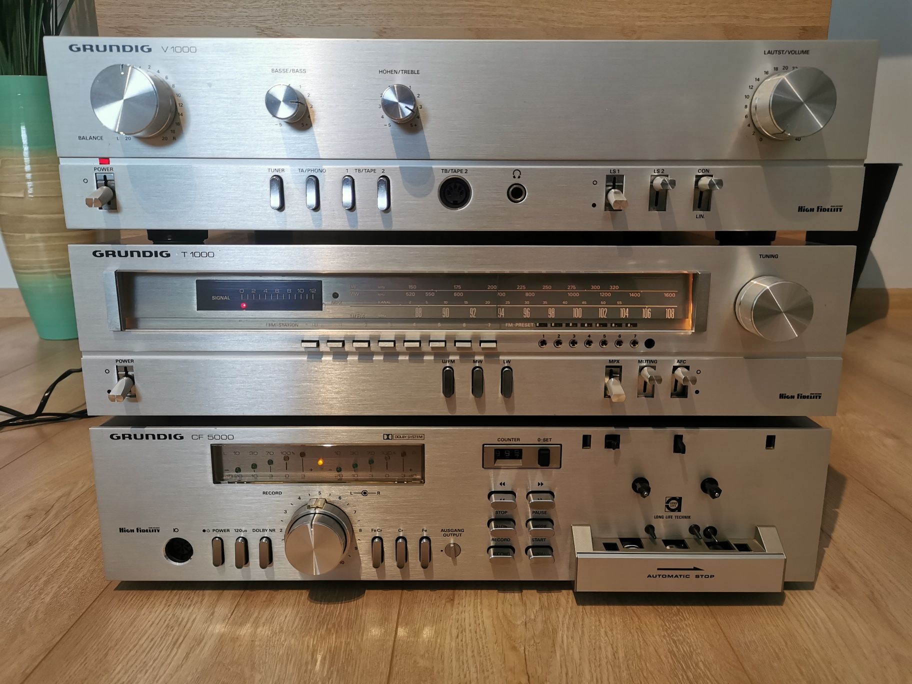 Grundig V1000 + T1000 + CF5000 - jak nowy!