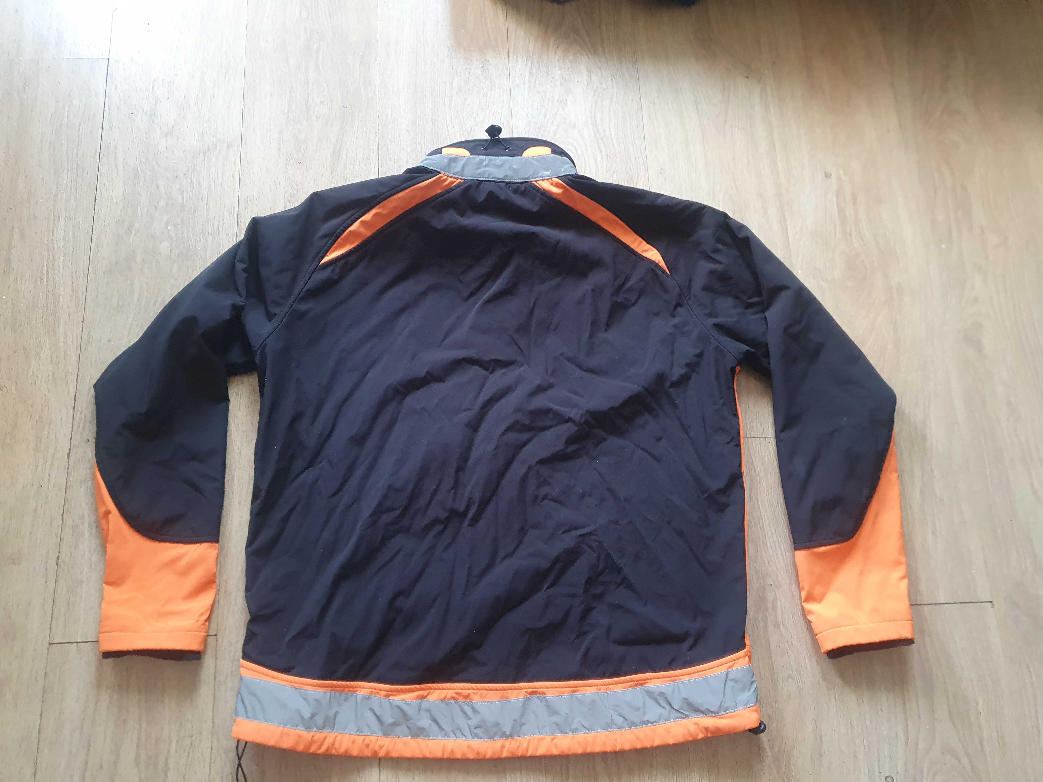 Ciepły polar softshell odblaski