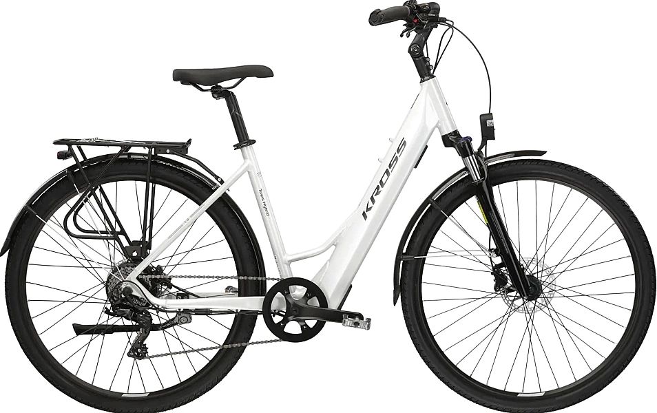 Rower elektryczny damski Kross Trans Hybrid 1.0 D w 100% gotowy + Grat