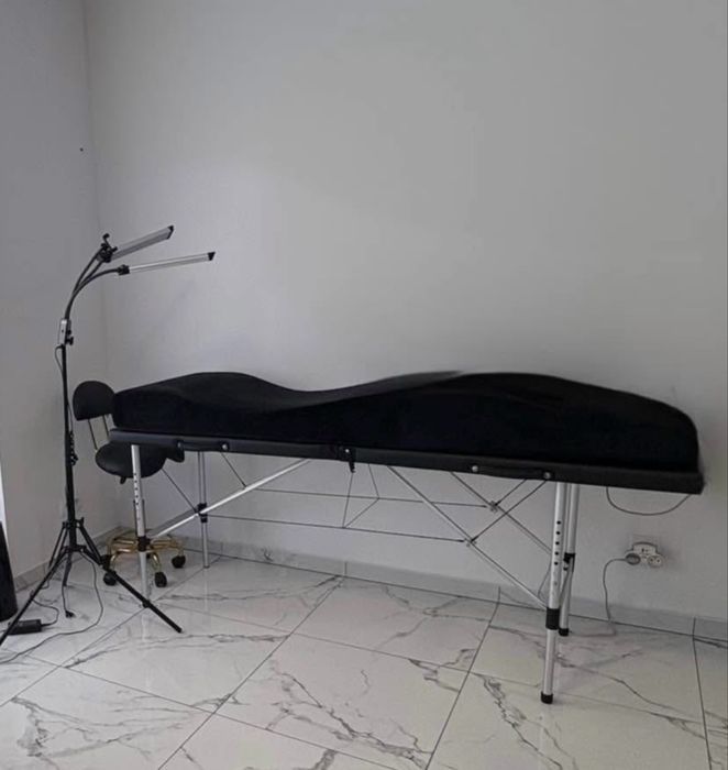 Łóżko do rzęs , łóżko do masażu , materac anatomiczny , siodło kosmety