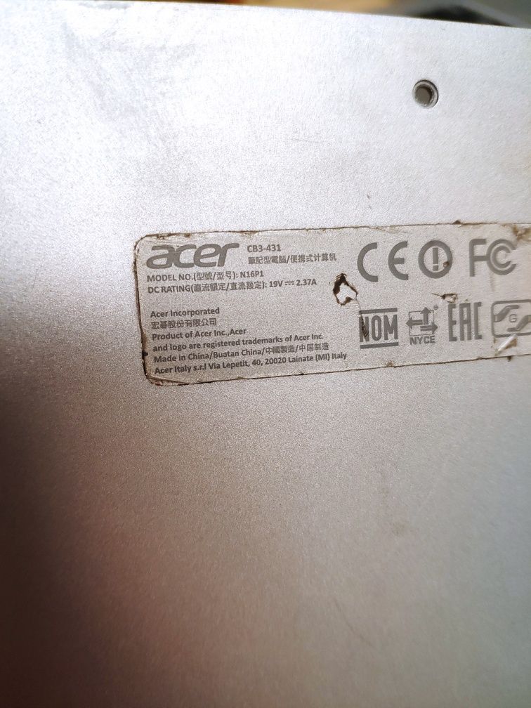 CB3 341 Acer obudowa , klawiatura
