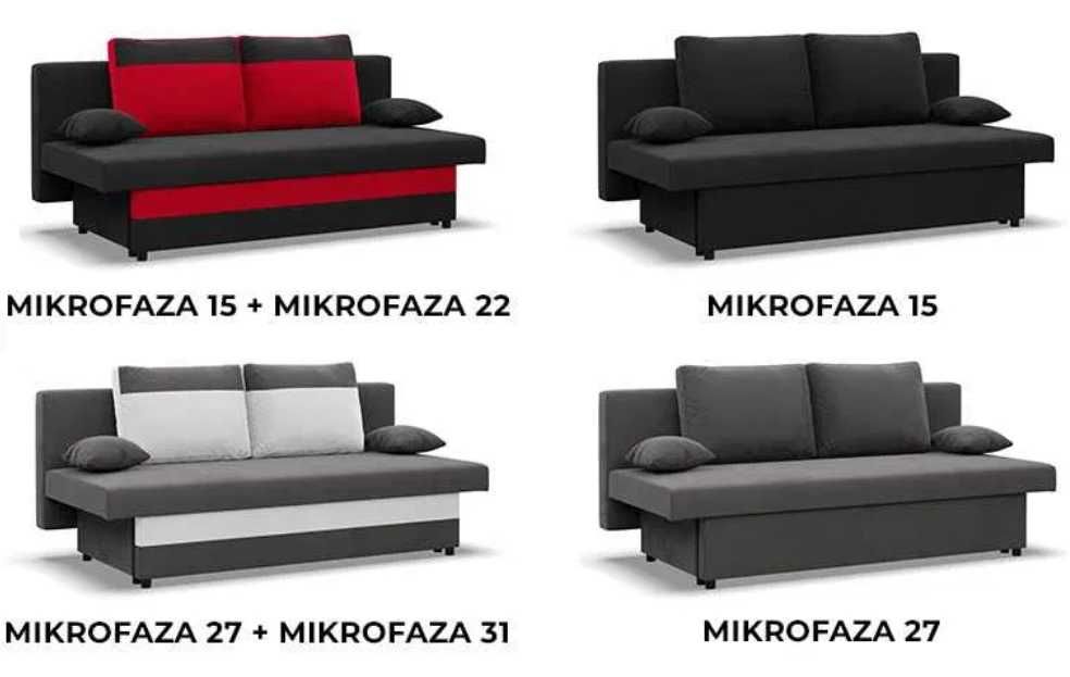 Kanapa z Funkcją Spania Nola Sofa Rozkładana WYSYŁKA CAŁA POLSKA