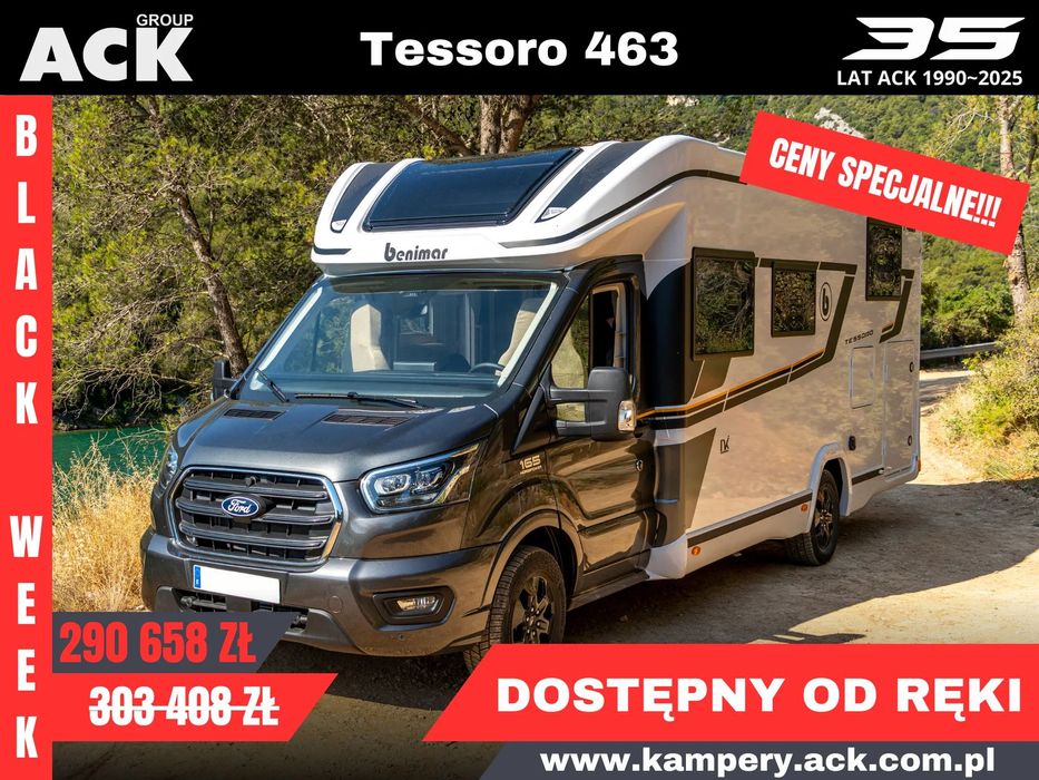 Benimar Tessoro 463  Ford TRANSIT Kempingowy Benimar Tessoro 463NK Kamper