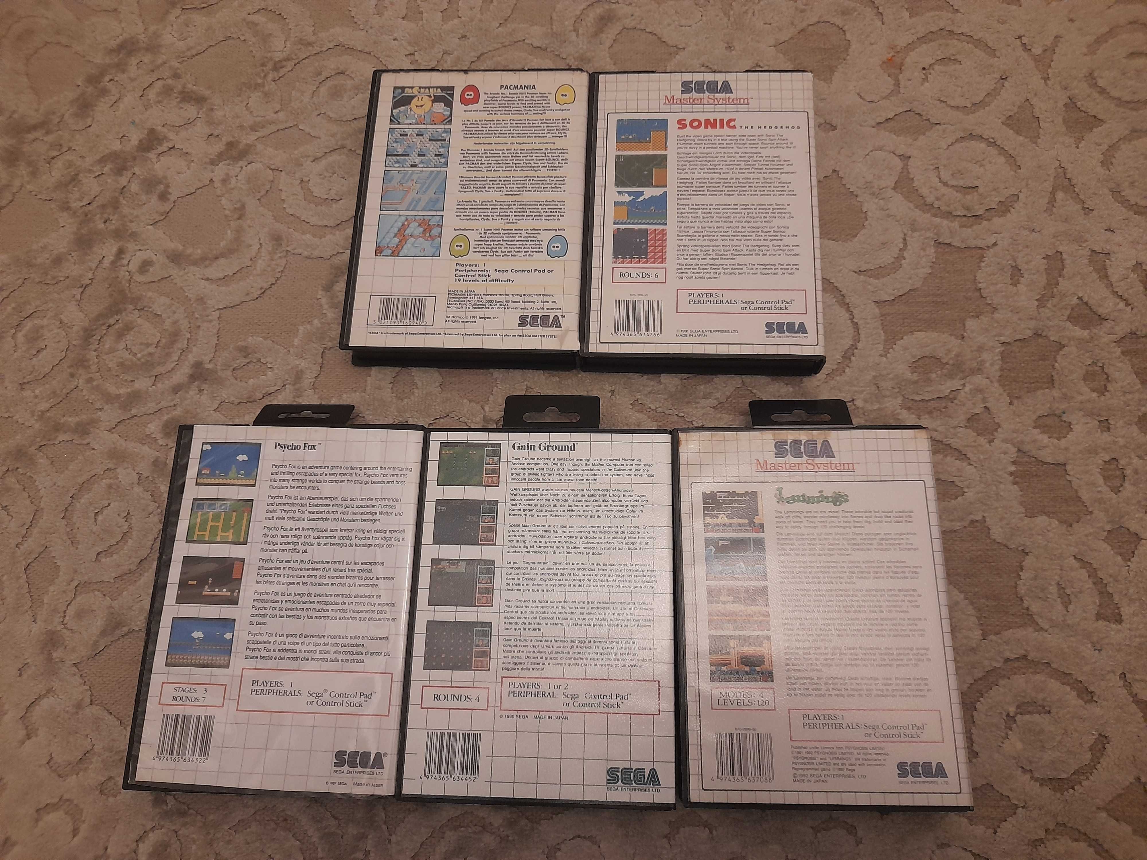 Jogos Sega Mega Drive e Master System