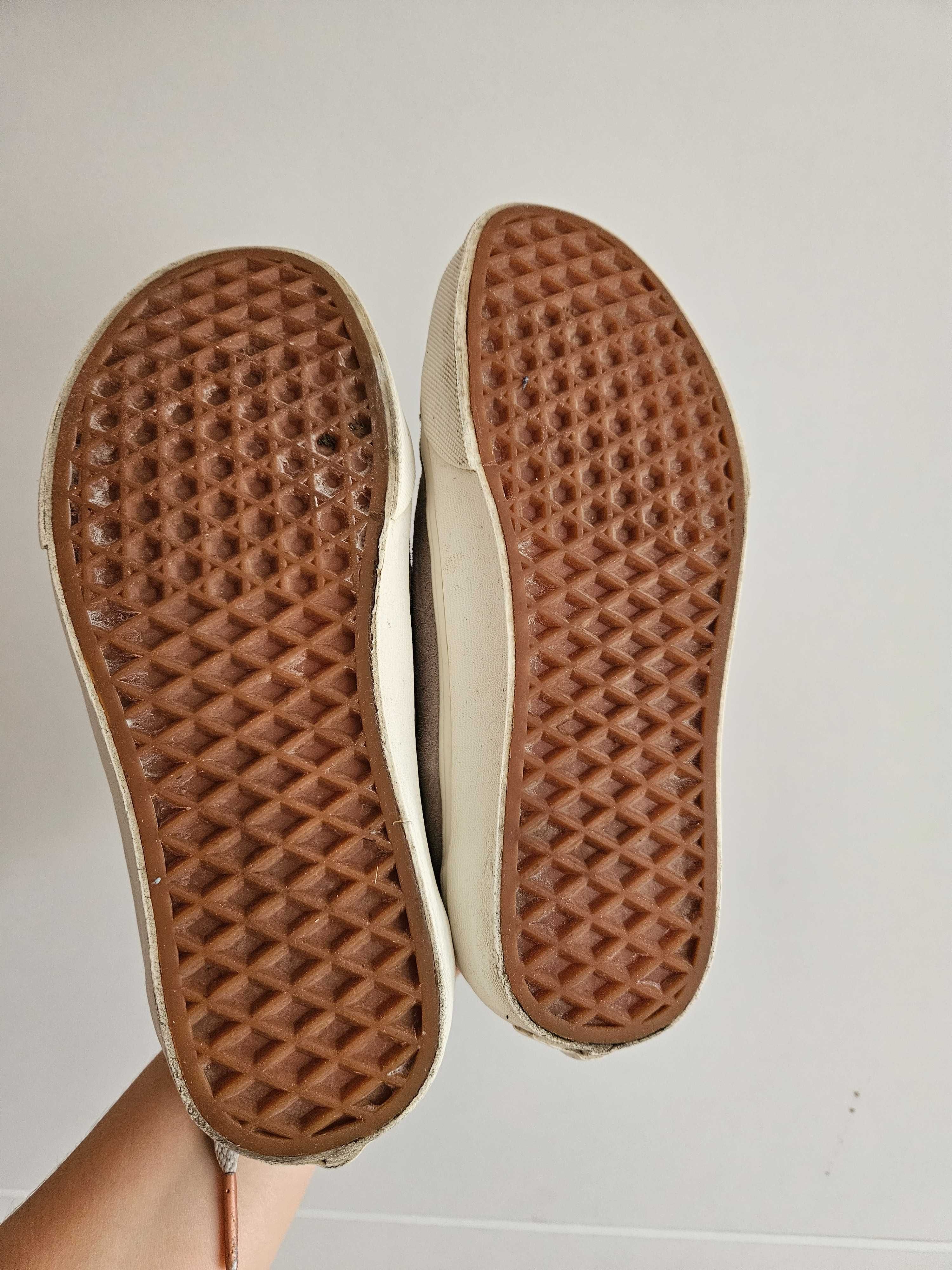 Trampki vans skorzane 36.5 37 miedziane