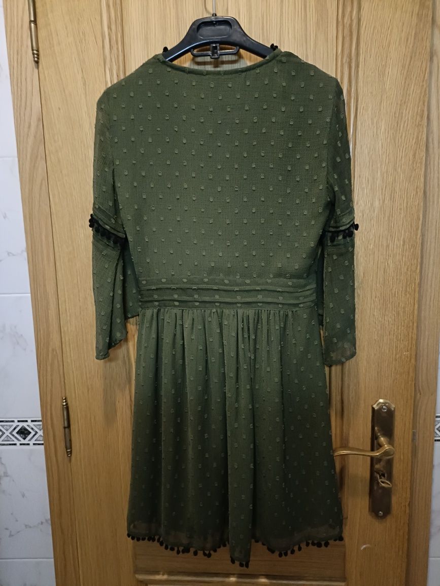 Vestido verde tamanho Xs Zara