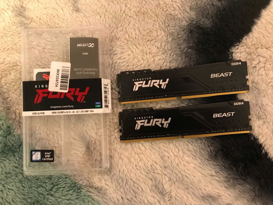 Kingston Fury Beast DDR4 32GB (2×16GB) 3600MHz