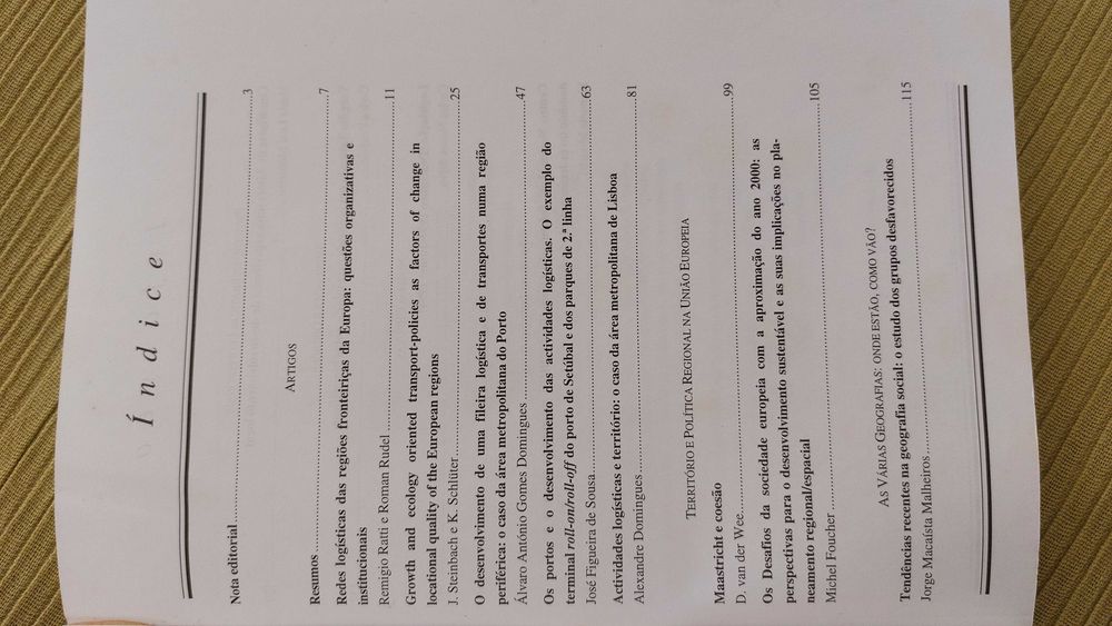 Logística e Transporte na Nova Europa, Inforgeo 7 e 8