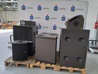 Zestaw sprzętu nagłośnieniowego firmy L-ACOUSTICS