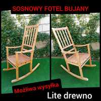 lite drewno fotel bujany sosnowy patyczak fotel na biegunach drewniany