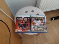 Gry GTA V i Spiderman 2 ps5