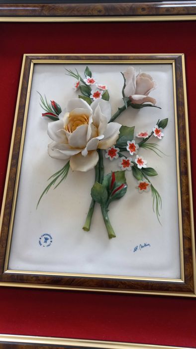 Quadro  em porcelana italiano