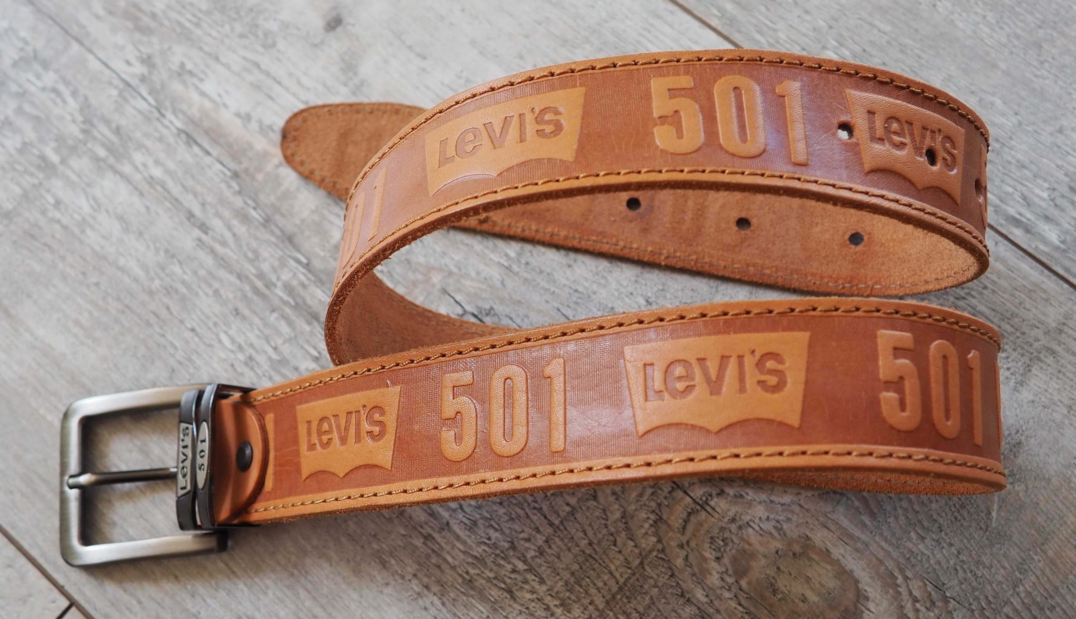 LEVI'S 501_pasek męski skórzany