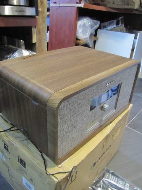 Wieża stereo + gramofon Bluetooth Radio DAB+ i FM USB Auna Bella Ann