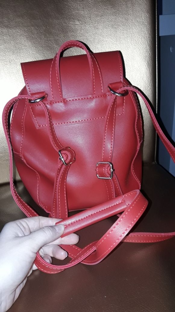 Рюкзак-сумка червоний