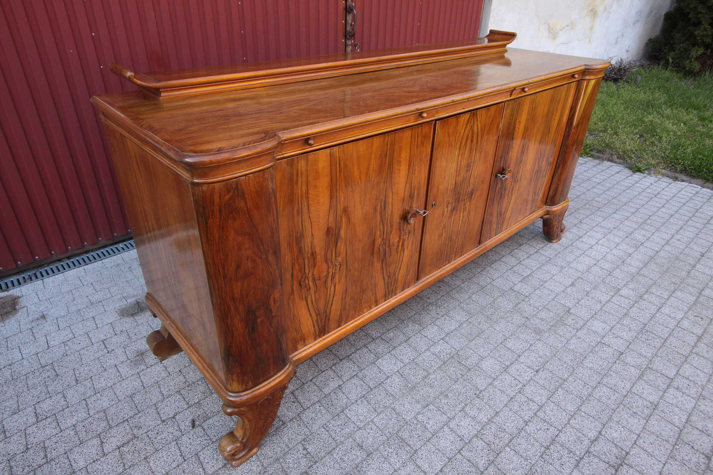 Bufet ART DECO z 1930 roku, palisander, orzech