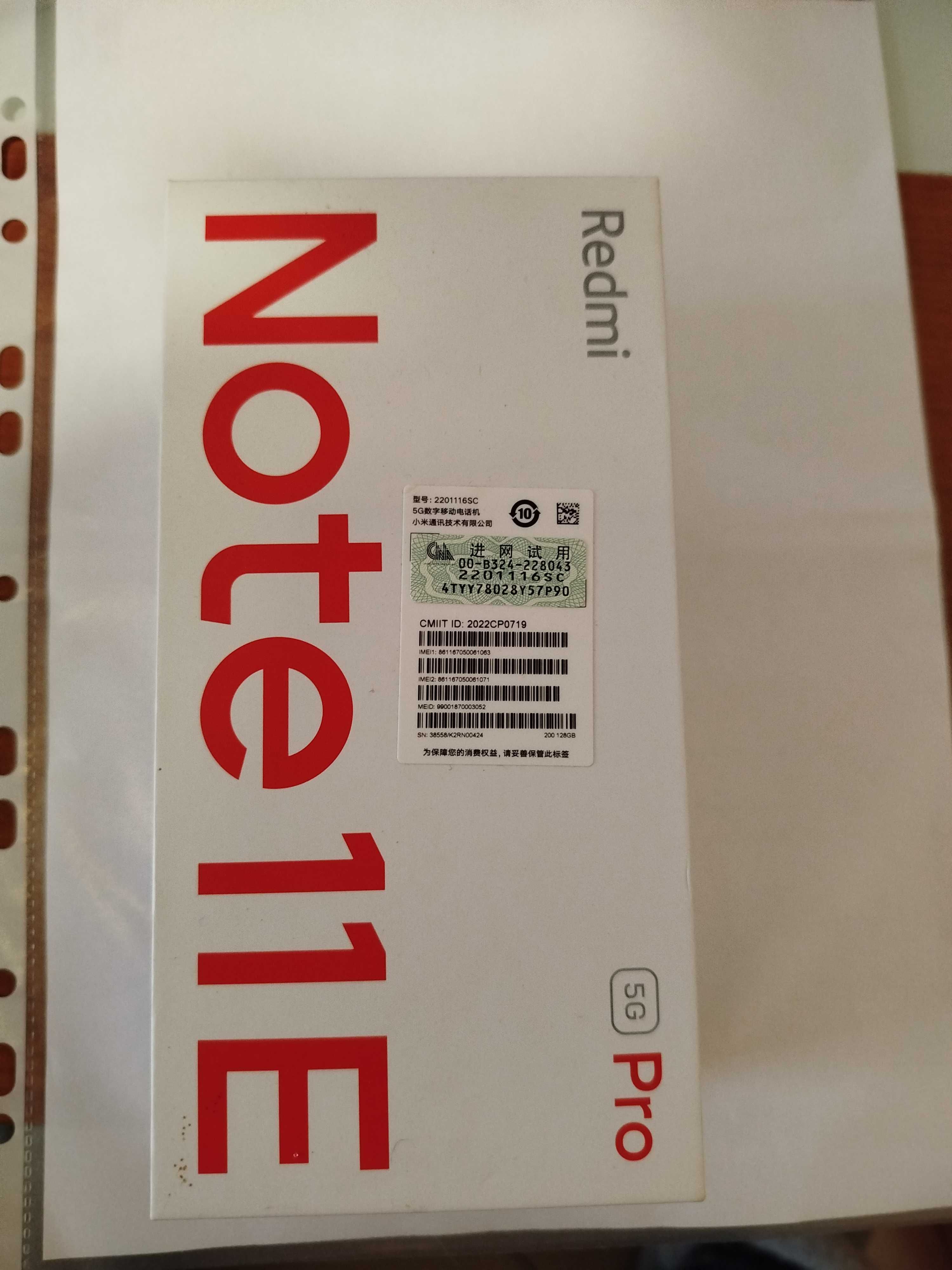 Xiaomi redmi note 11 E pro