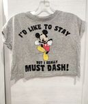 rozmiar XS 34 idealny stan modny blogerski crop top z myszką miki