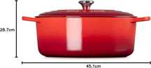 Le Creuset Brytfanna żeliwna Naczynie Żaroodporne 35 cm 8,9 L USZKODZO