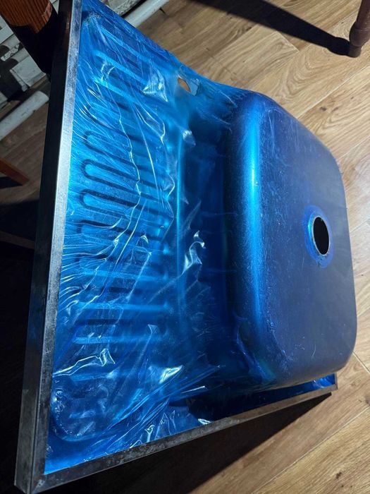 Мийка із нержавіючої сталі 50×60см нова