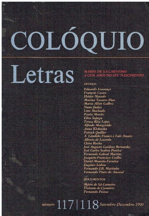 3607 - Revistas Colóquio das Letras