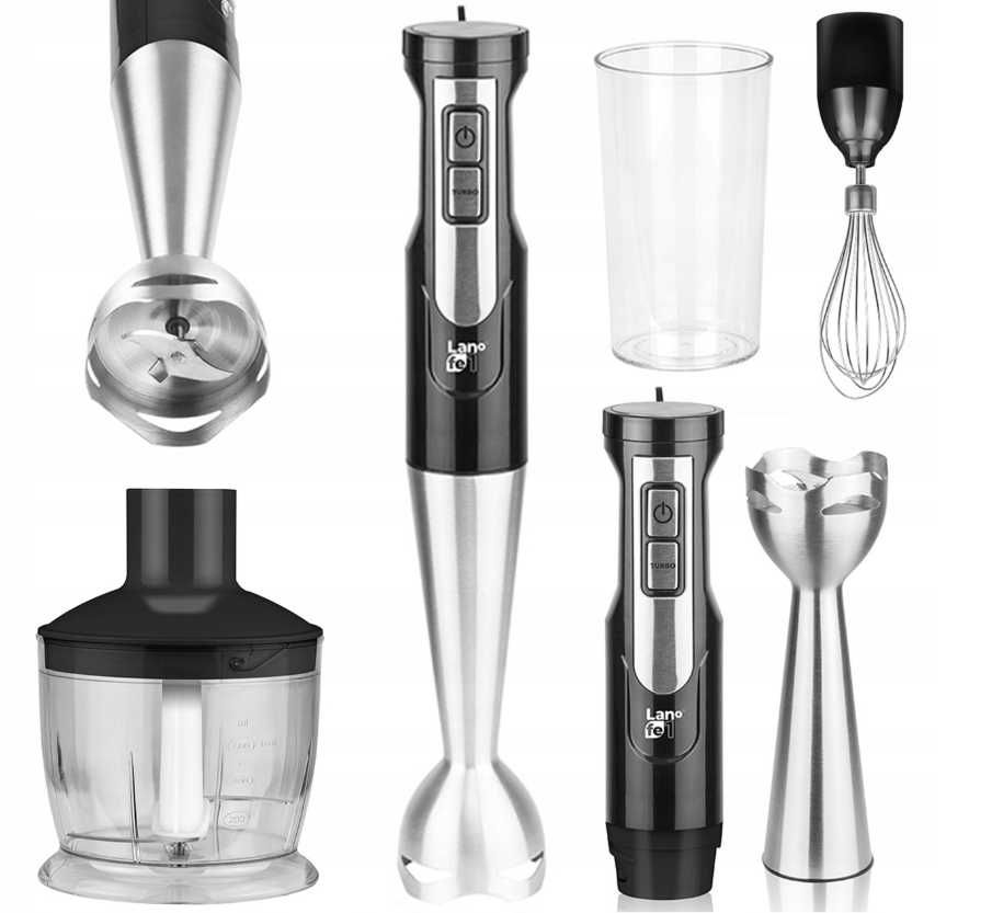 Blender ręczny 800W 3w1 mikser malakser turbo robot kuchenny