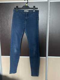Skinny jeans Bershka 36/38 granatowe