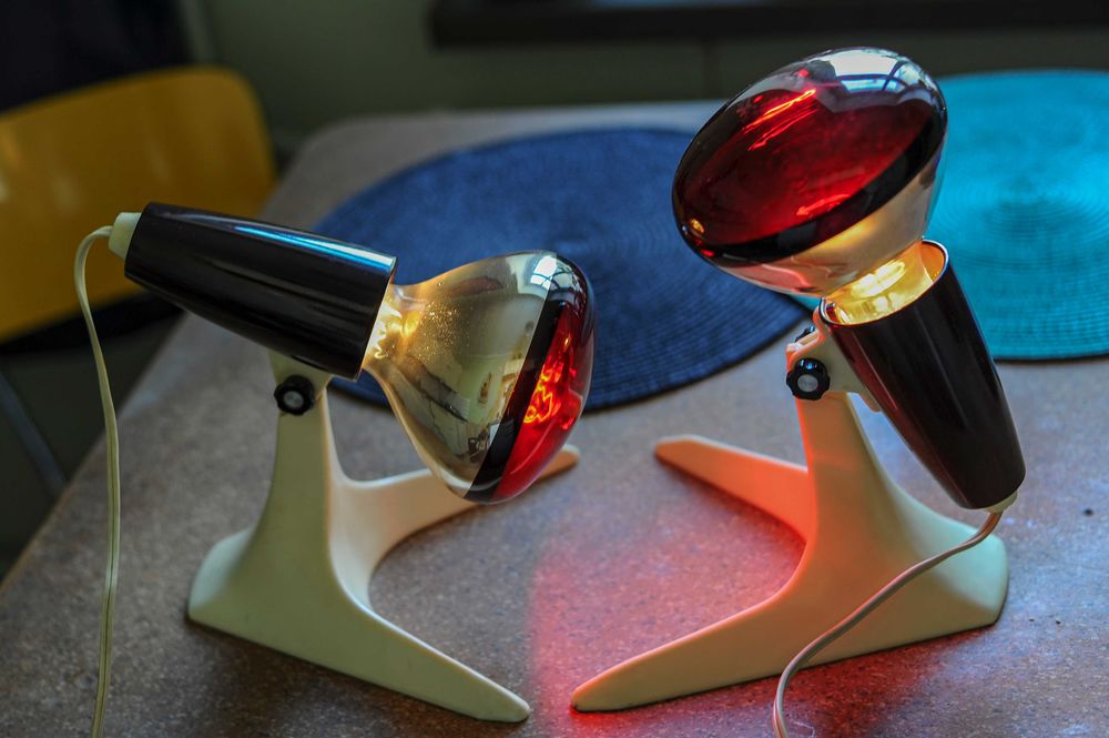 2 lampy Osram lata 70-te infrared medyczne