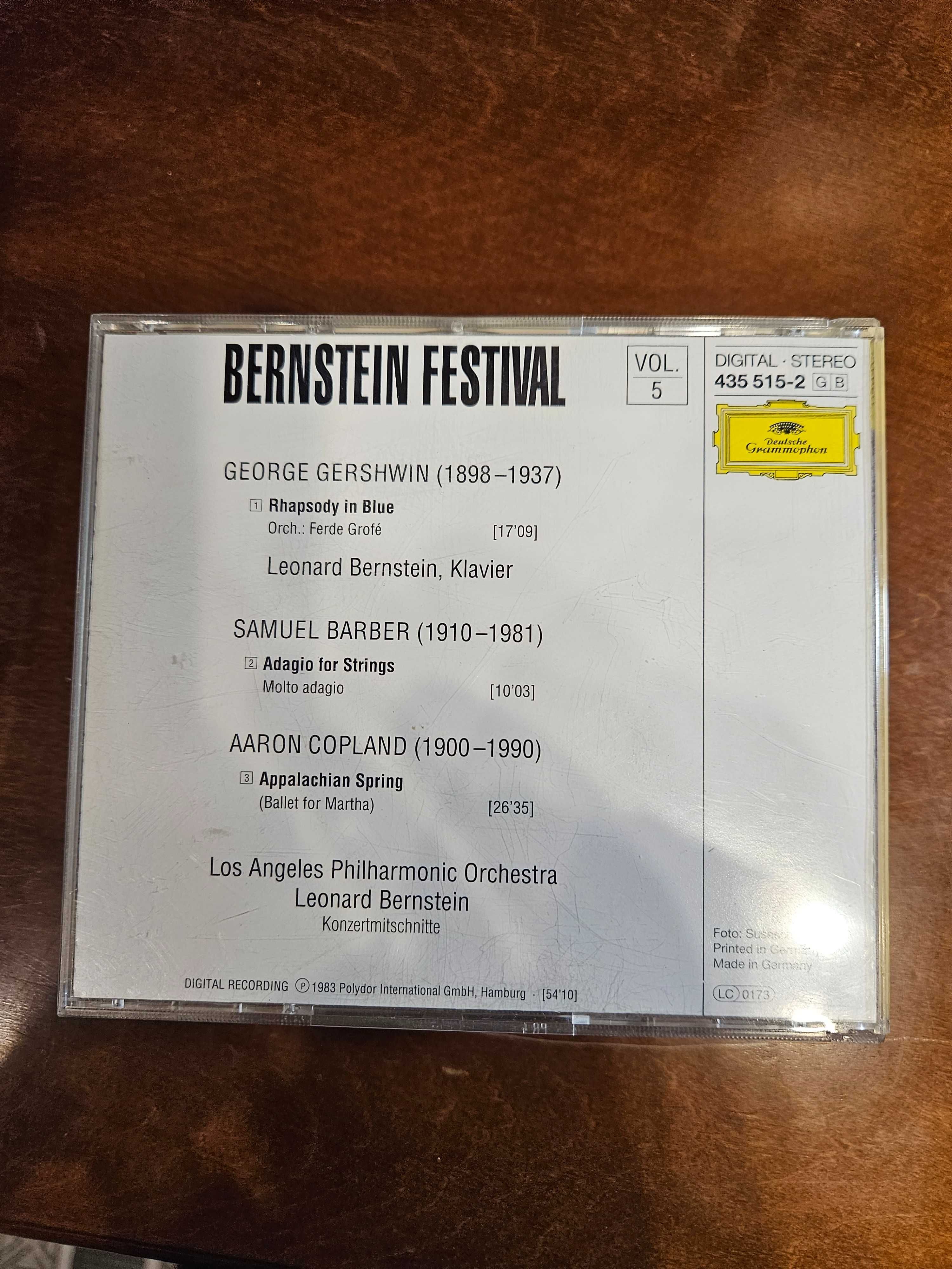 CD Leonard Bernstein – Bernstein Festival vol. 1-5 pięć szt. CD