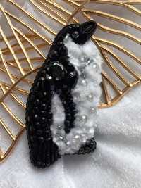 Пінгвін (брошка ручної роботи), прикраса для себе або гарний подарунок