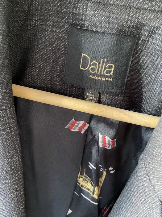 Dalia luksusowa marynarka żakiet 40 L krata TK Maxx