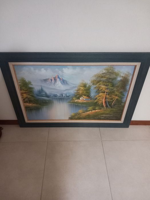 Vendo  tela de paisagem  muito bonita