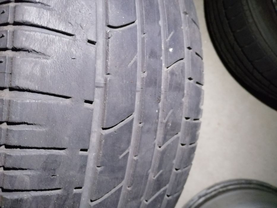 4 Jantes 15 com 2 pneus 4x100 originais Rover 216GTI