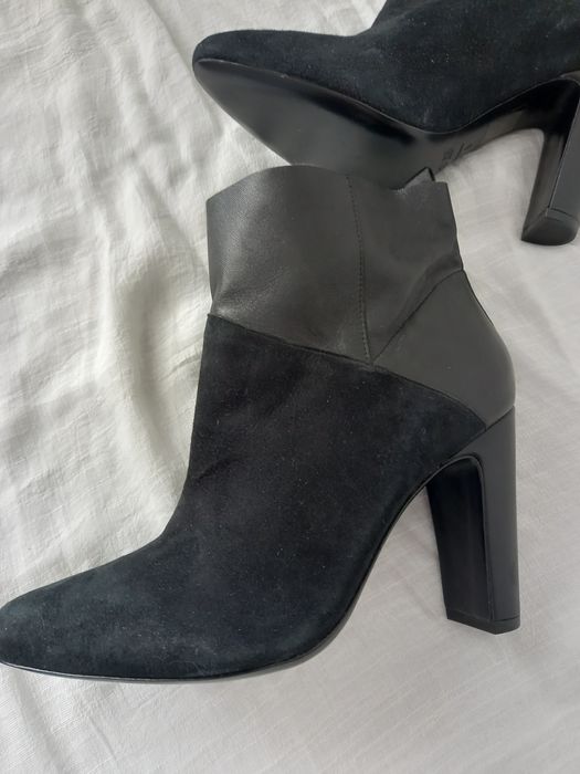 Botki Rachel Zoe zamszowo-skórzane