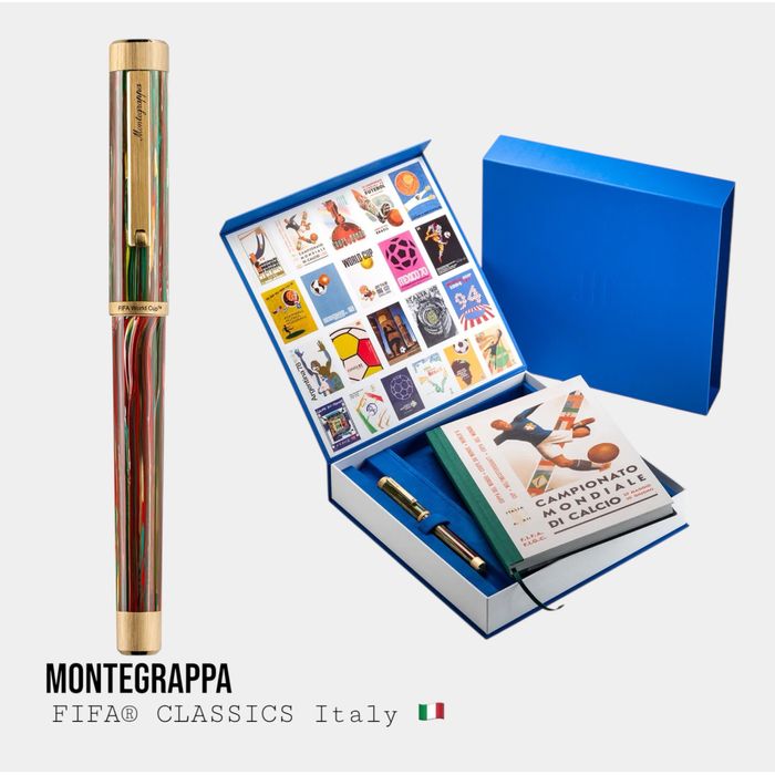 Пір’яна Ручка Montegrappa FIFA Italy | Ліміт 100 шт | 14K золоте перо