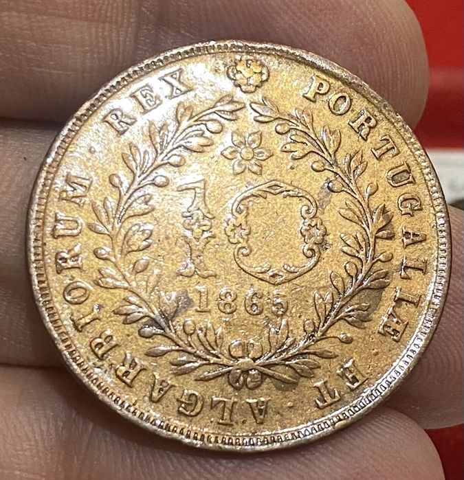 Moeda 10 Reis D LUIS I - 1865