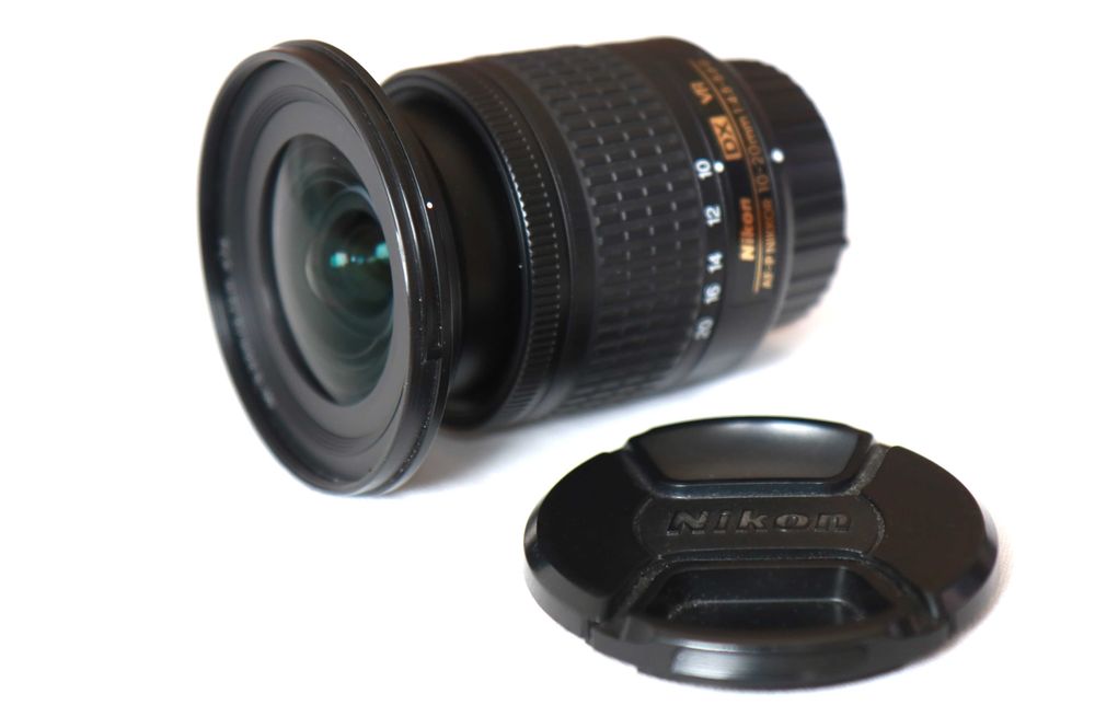 Lente Nikon AF-P 10-20mm objetiva em excelentes condições