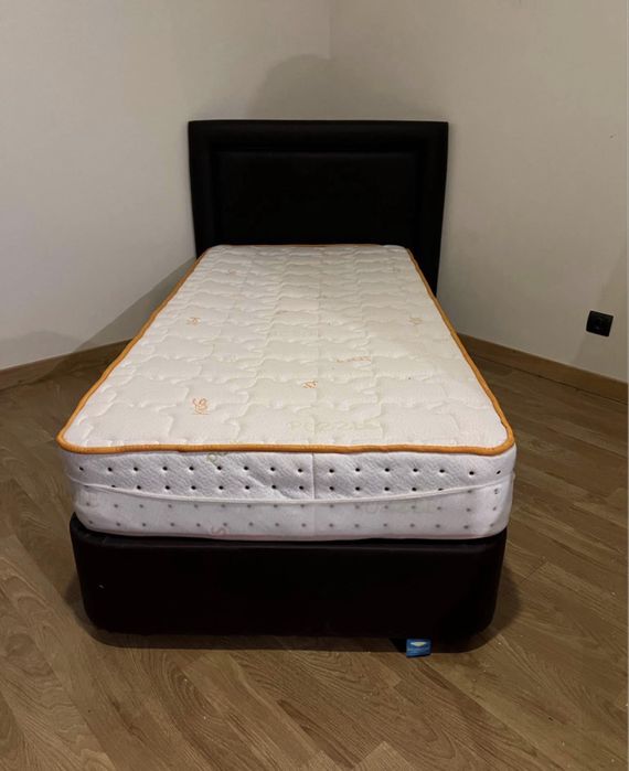 Cama Individual LUSOCOLCHÃO – 185x90cm + Encosto