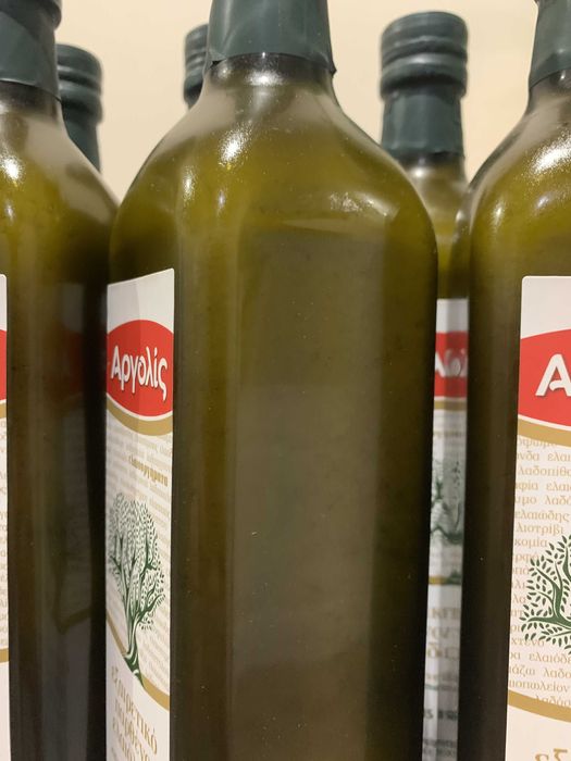 Чудова грецька оливкова олія Extra Virgin 1л, загусає в холоді. Оливки