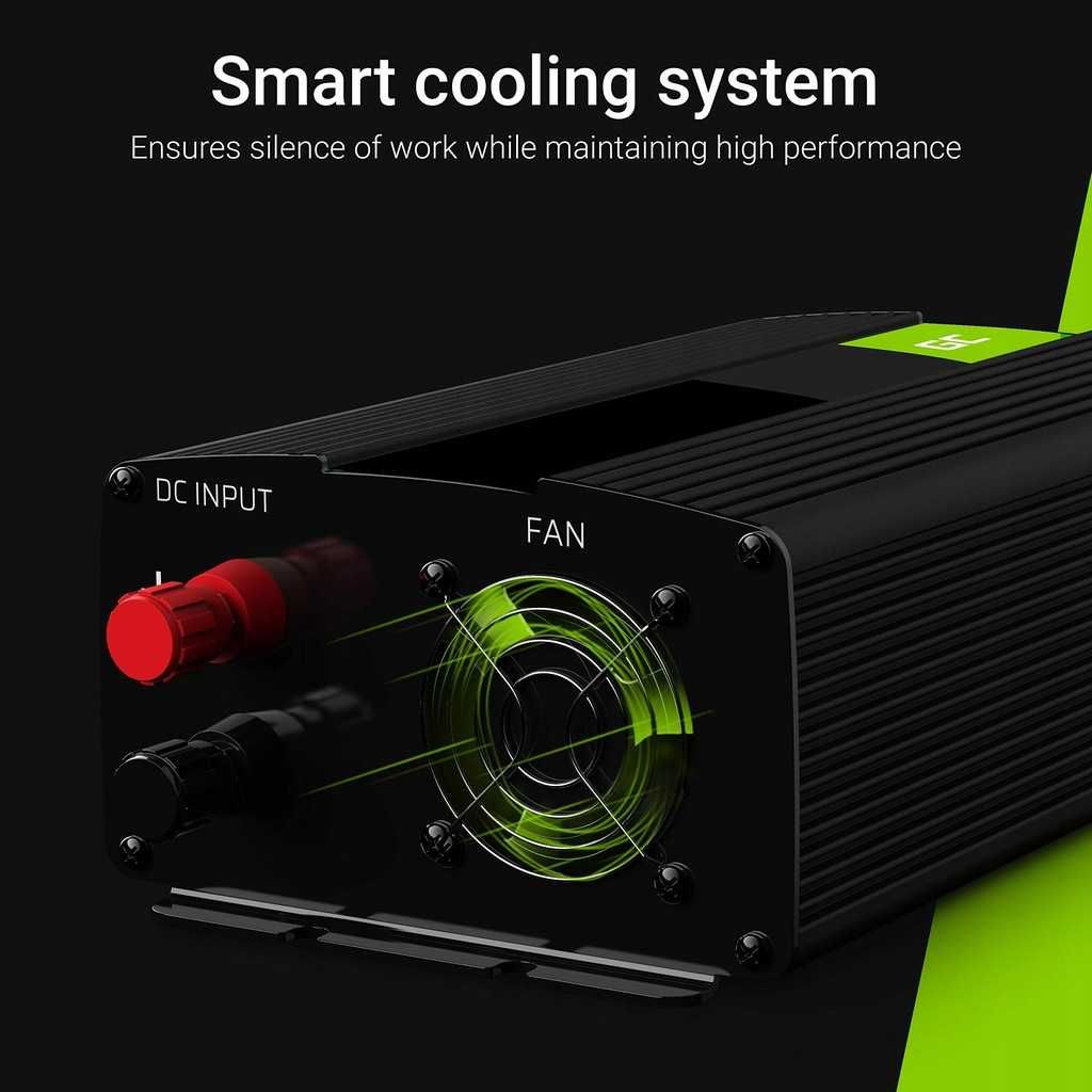 Green Cell 500W/1000W 24V do 230V Fala sinusoida