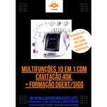 Multifunções 10 em 1 Radiofrequência Cavitação 40k Lipolaser + Curso
