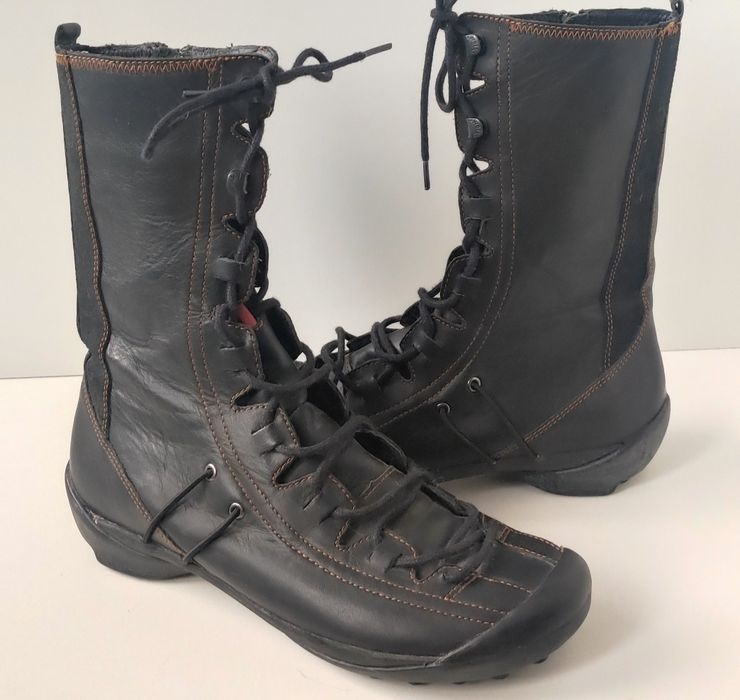 Piękne skórzane sztyblety/ oficerki Wolky