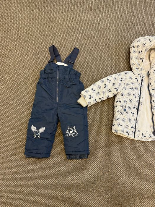 Komplet zimowy kurtka plus spodenki 80/86
