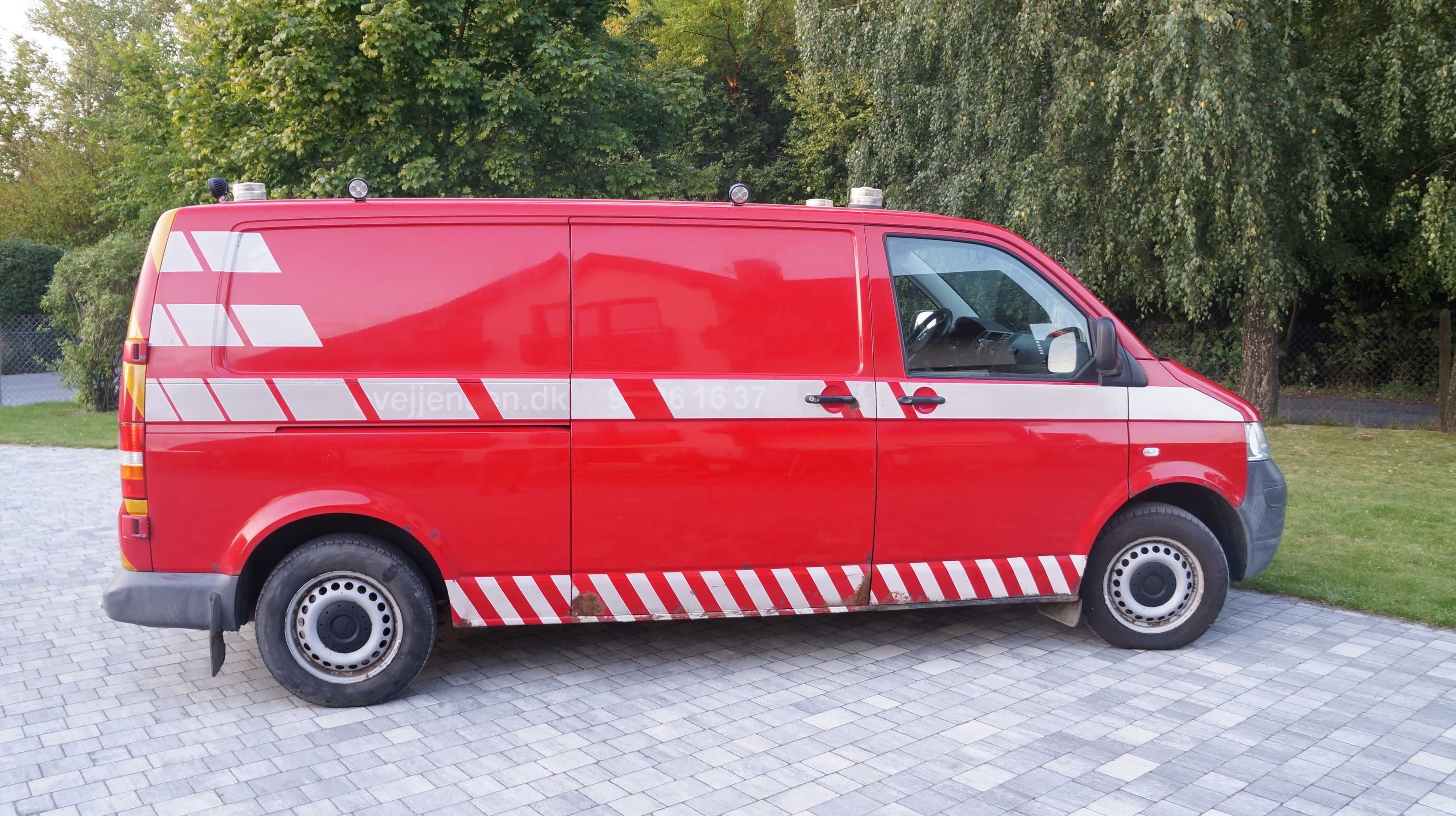 VW Transporter T5 4Motion Webasto Serwisowy dla Straży Pożarnej