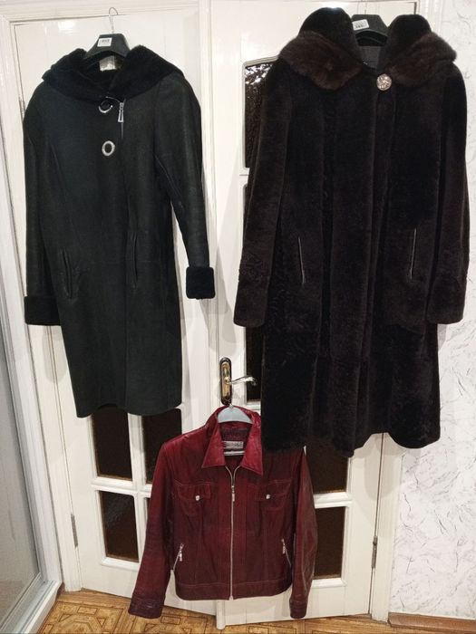 52Женская шуба 50дублёнка 48пиджак кожаный