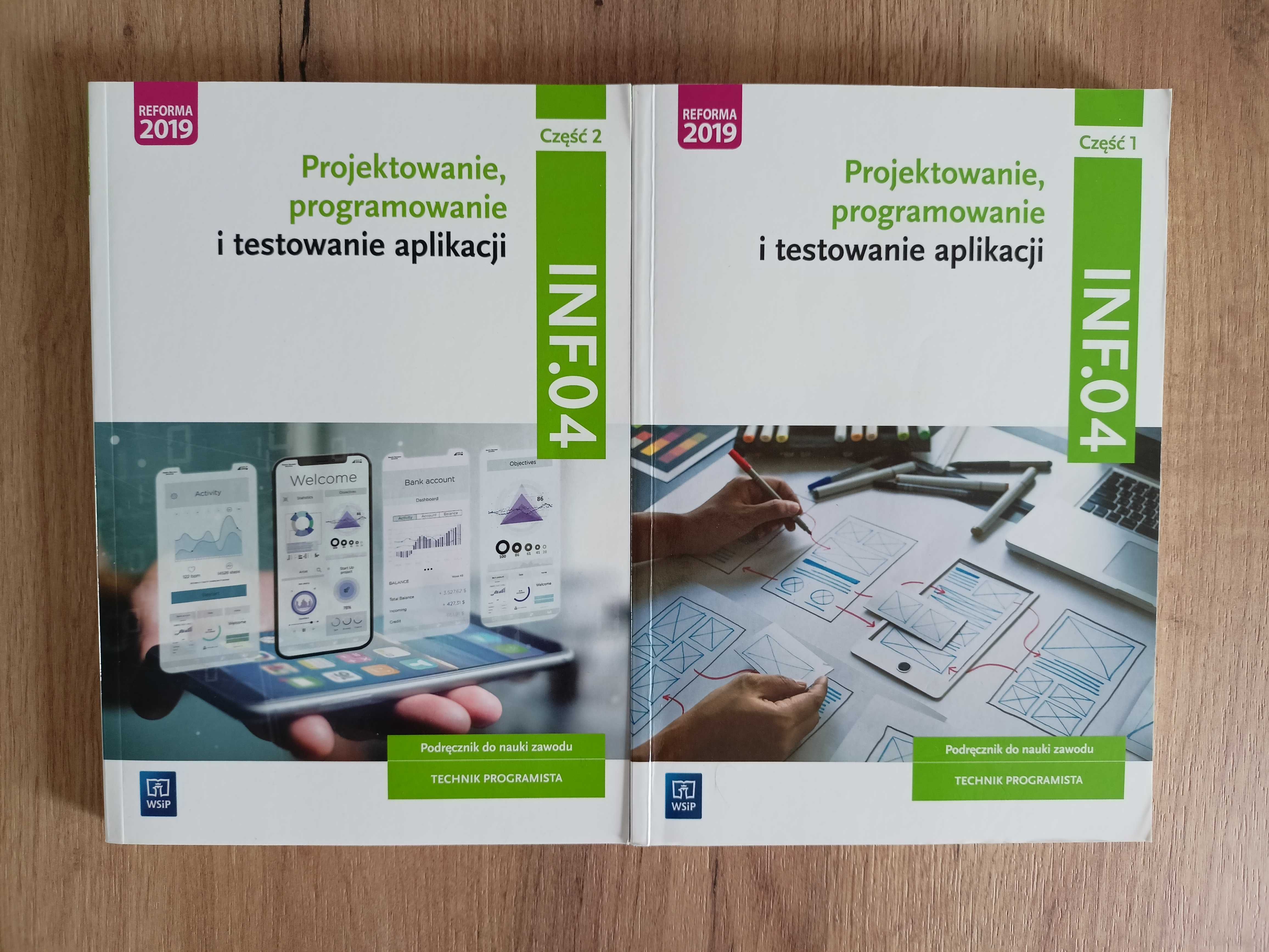 ZESTAW INF.04 Projektowanie Programowanie WSiP | Komplet Cz. 1+2